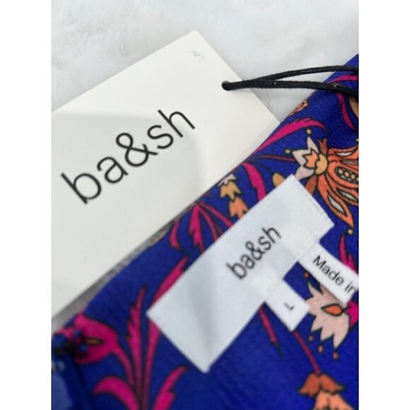 New ba&sh Size US 8 CORSO SKIRT Blue a long slit - Picture 4 of 15